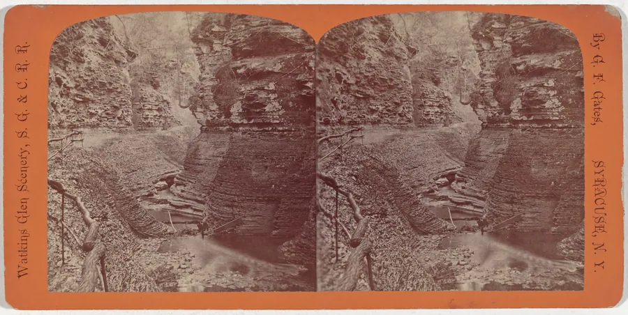 Watkins Glen Scenery, Spiral Gorge by George F. Gates
