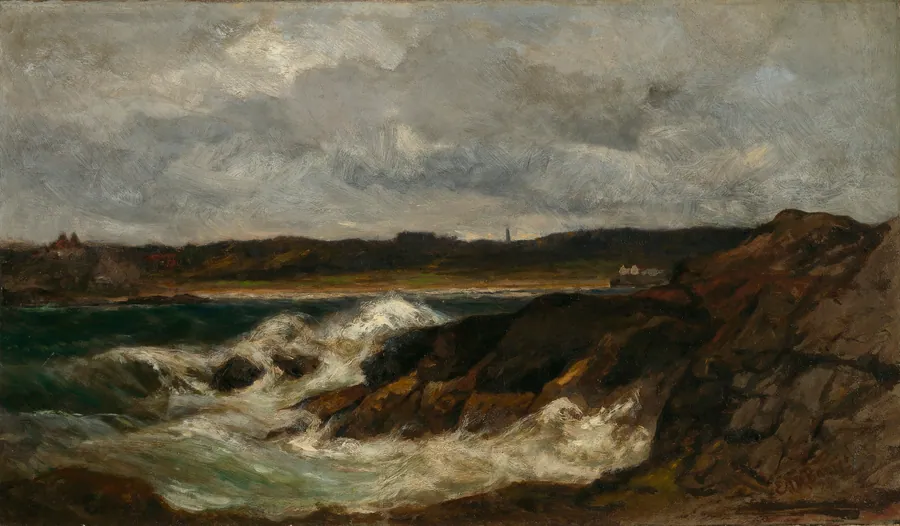 Newport by Edward Mitchell Bannister, born St. Andrews, New Brunswick, Canada 1828-died Providence, RI 1901