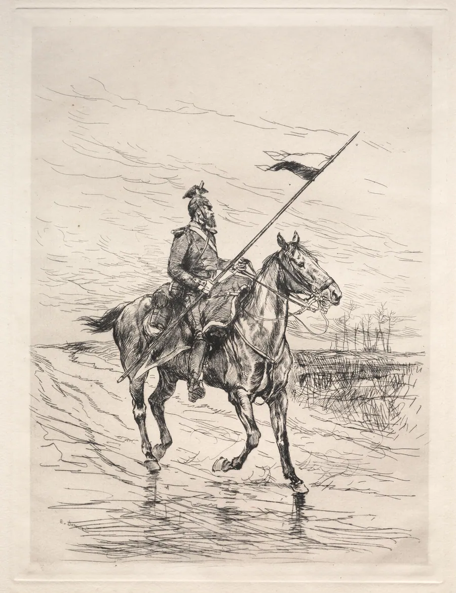 An Uhlan by Édouard Detaille