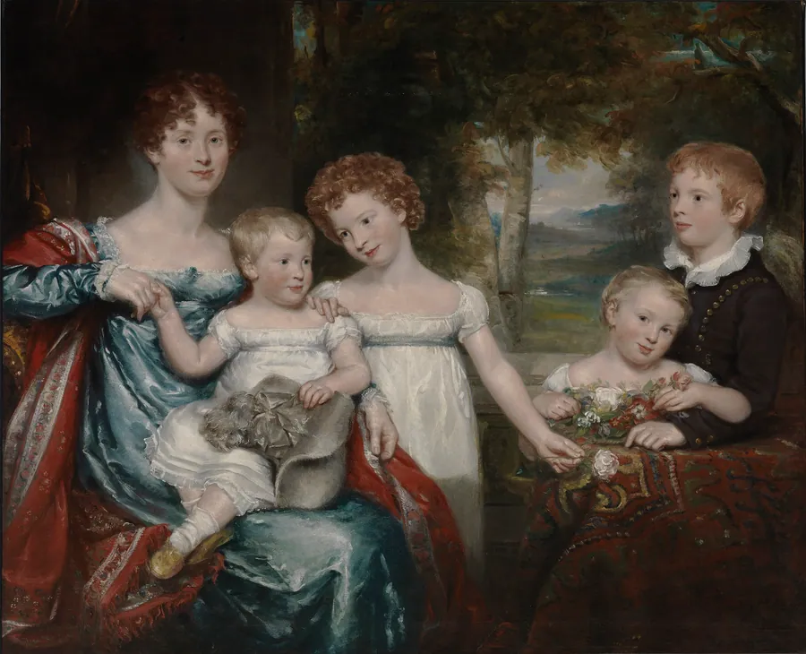 Mrs. Hawkins and Family by Unidentified (British)