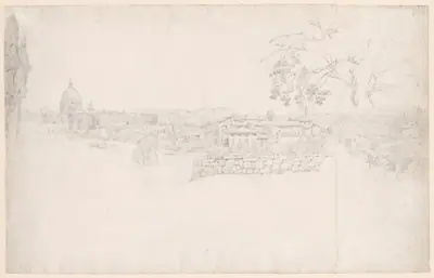 Fantasy Panorama of Rome from St. Peter's to the Castel San Angelo