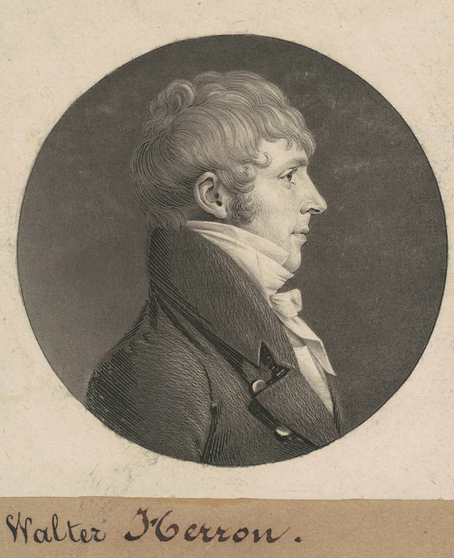 Walter Herron by Charles B. J. Févret de Saint-Mémin