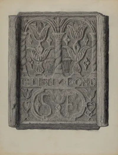Pa. German Stove Back