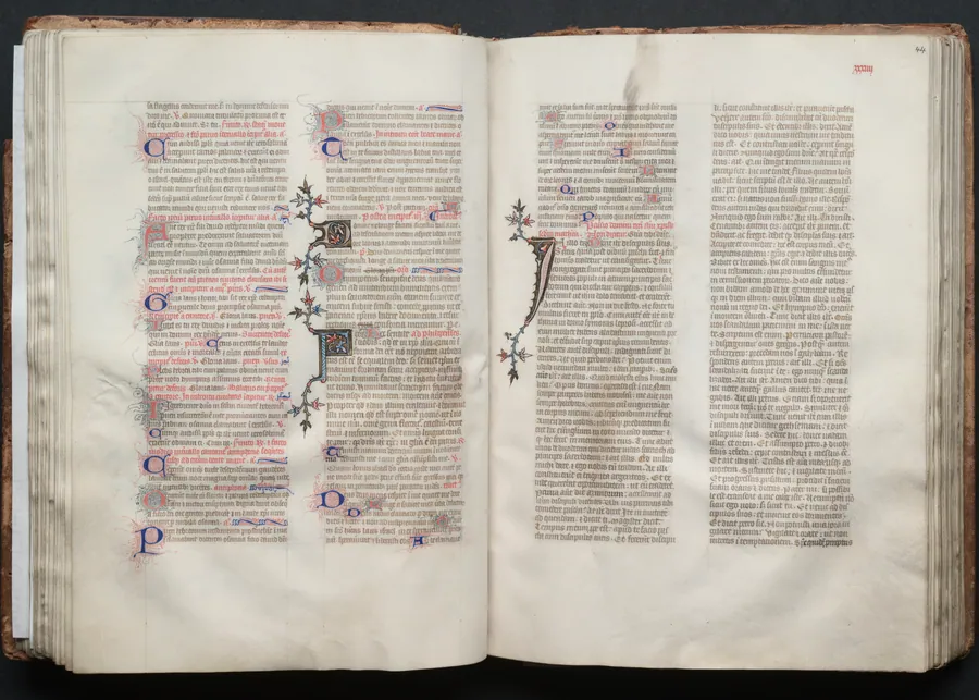 The Gotha Missal:  Fol. 43v, Text by Master of the Boqueteaux