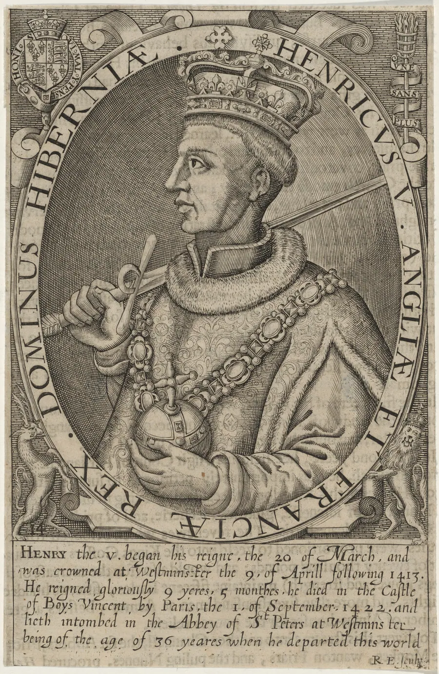 King Henry V by Renold Elstrack