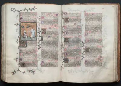 The Gotha Missal: Fol. 116v, St. Mary Magdalene Kneels