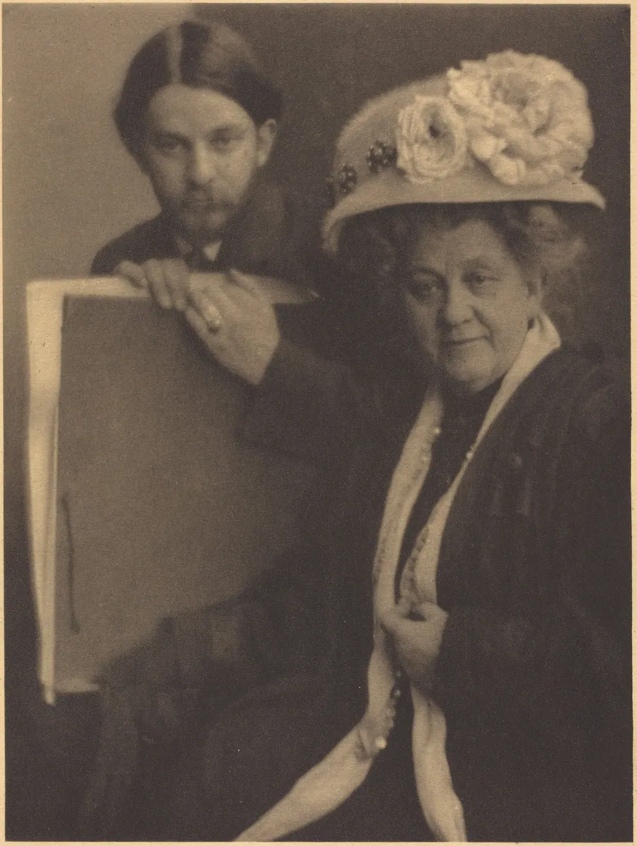 Alvin Langdon Coburn and His Mother by Clarence H. White