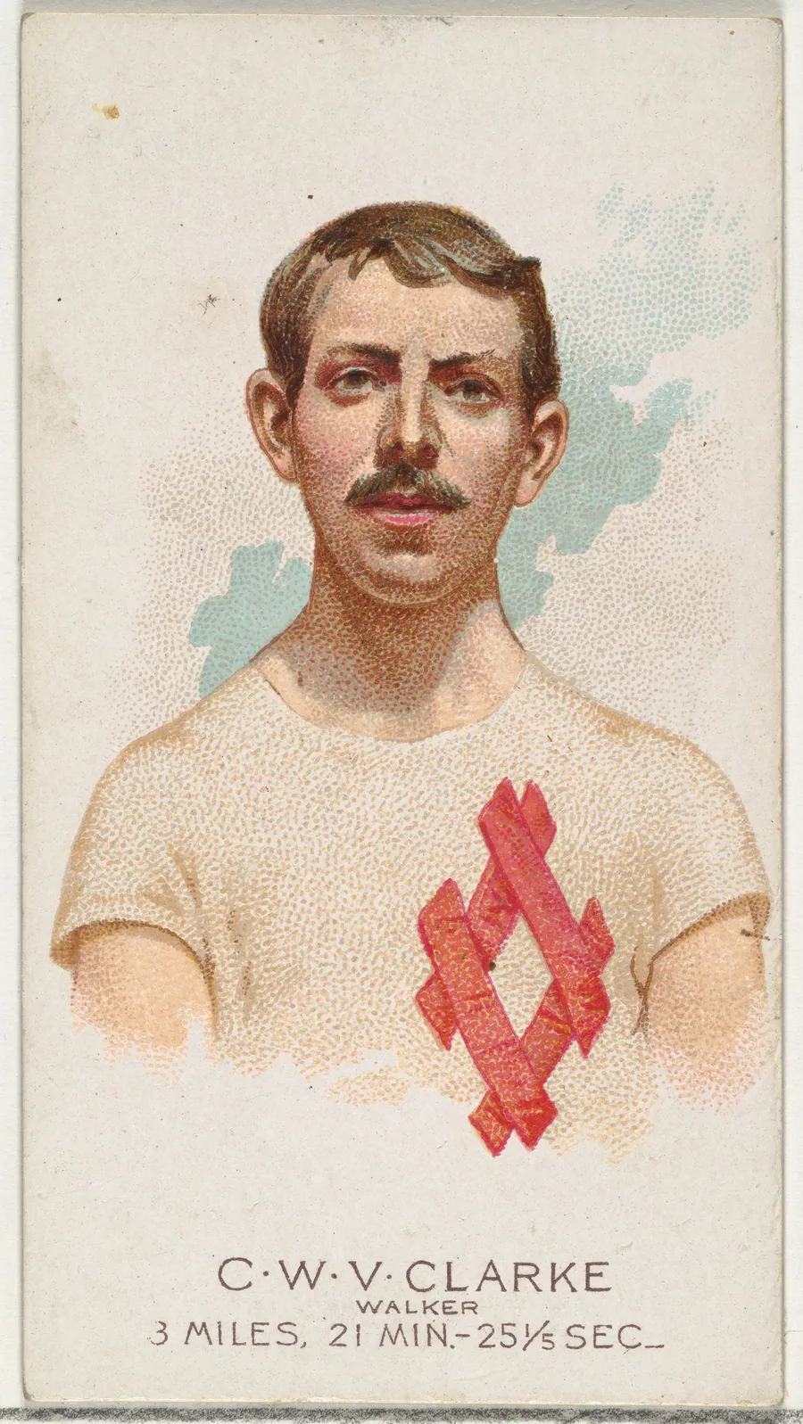 C.W.V. Clarke, Walker, from World's Champions, Series 2 (N29) for Allen & Ginter Cigarettes by Lindner, Eddy & Claus