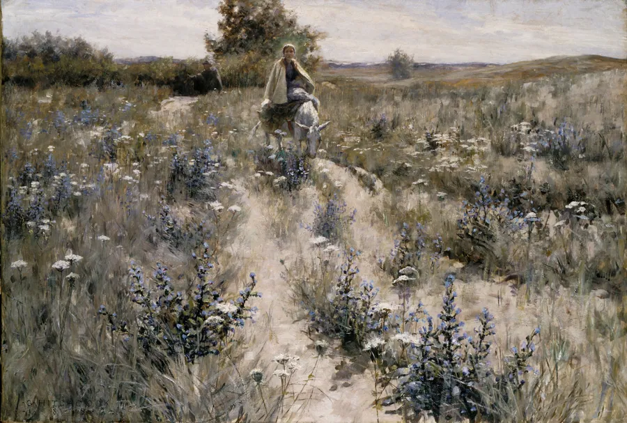 The Flight into Egypt by George Hitchcock, born Providence, RI 1850-died Marken Island, Netherlands 1913