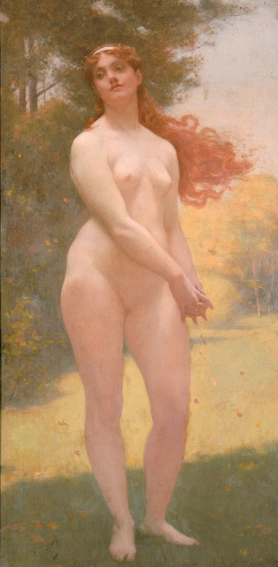 Indian Summer by Kenyon Cox, born Warren, OH 1856-died New York City 1919