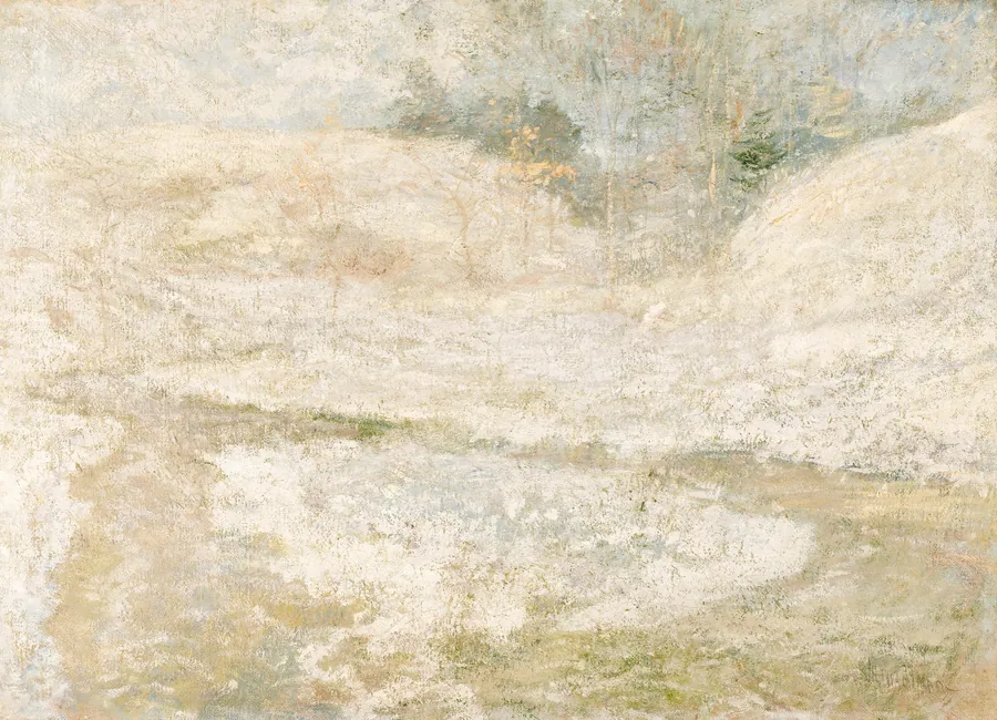 The Brook, Greenwich, Connecticut by John Henry Twachtman, born Cincinnati, OH 1853-died Gloucester, MA 1902