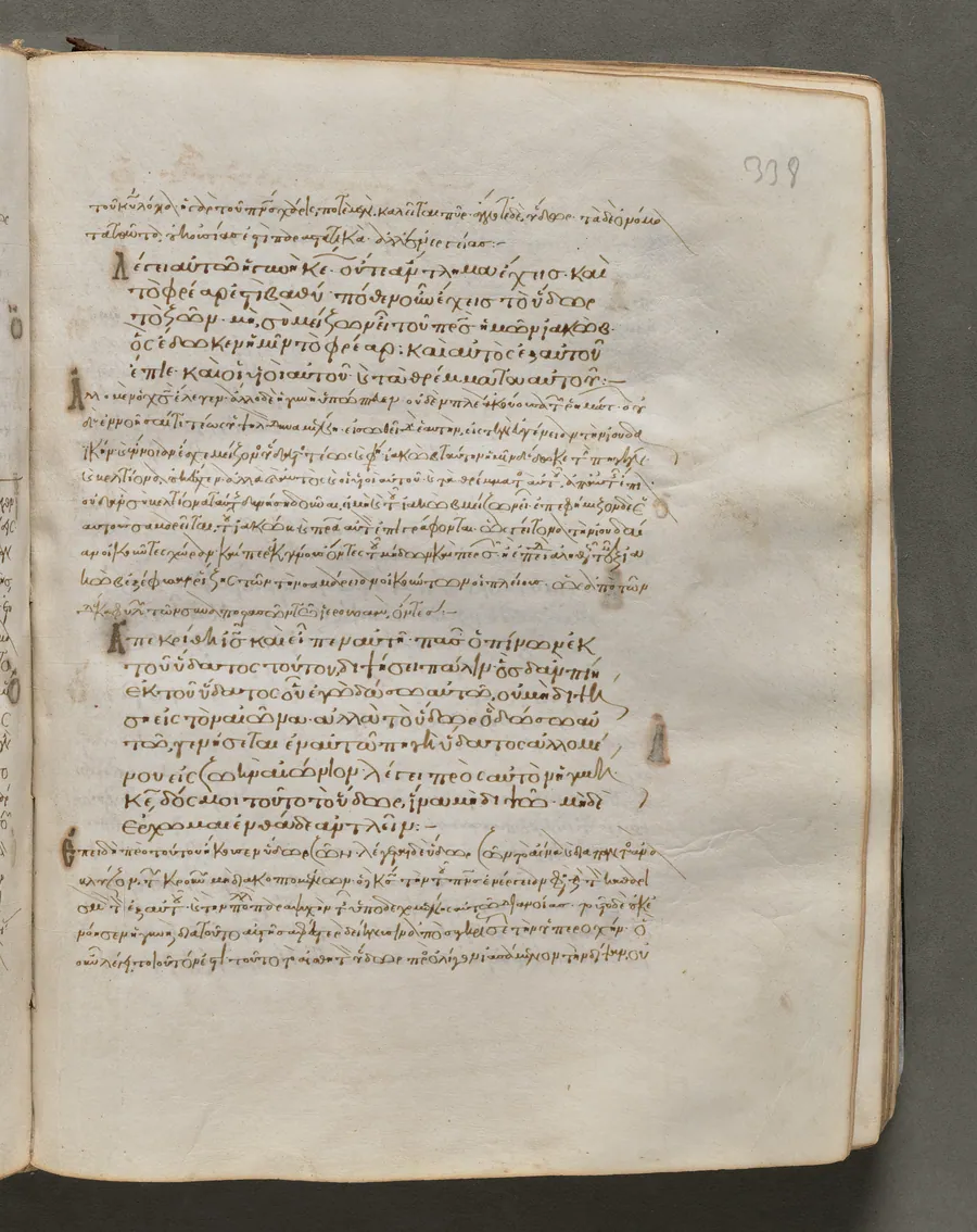 Text, folio 338 (recto), from a Gospel Book with Commentaries