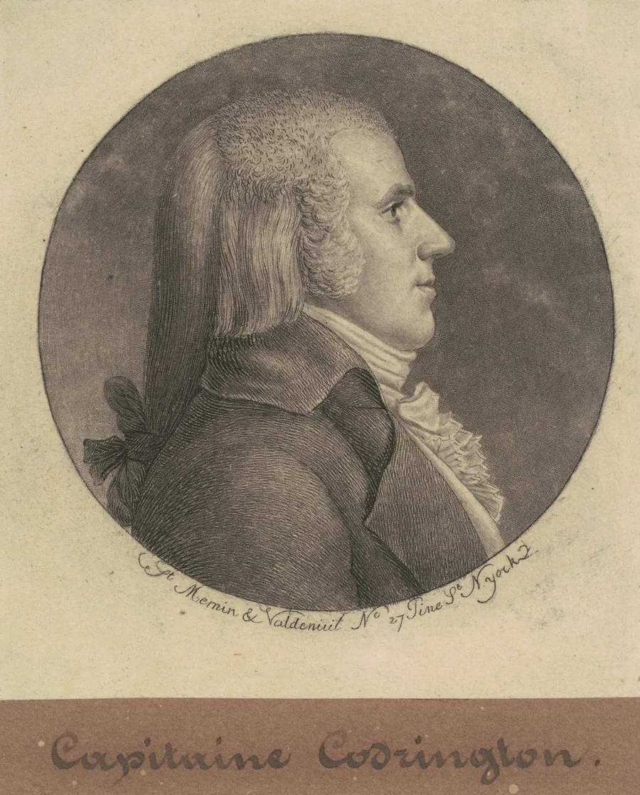 Captain Codrington by Charles B. J. Févret de Saint-Mémin