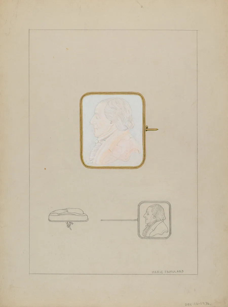 Cameo Brooch by Marie Famularo
