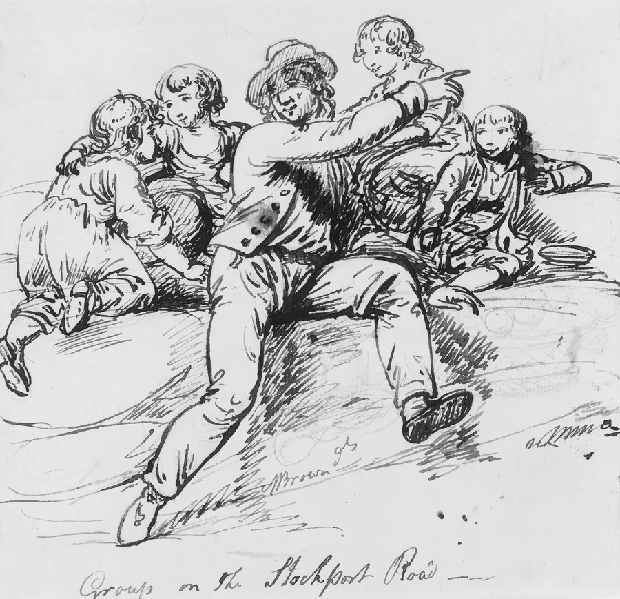 Group on the Stockport Road by Mather Brown