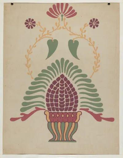 San Gabriel Mission Priest's Vestment from the portfolio "Decorative Art of Spanish California"