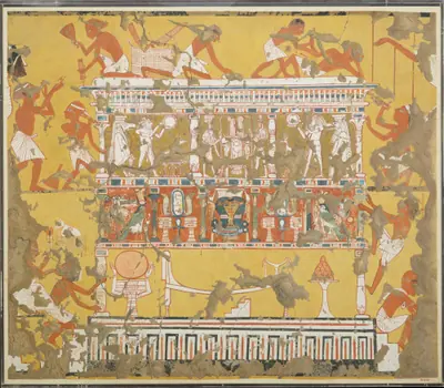 Building a Catafalque, Tomb of Ipuy