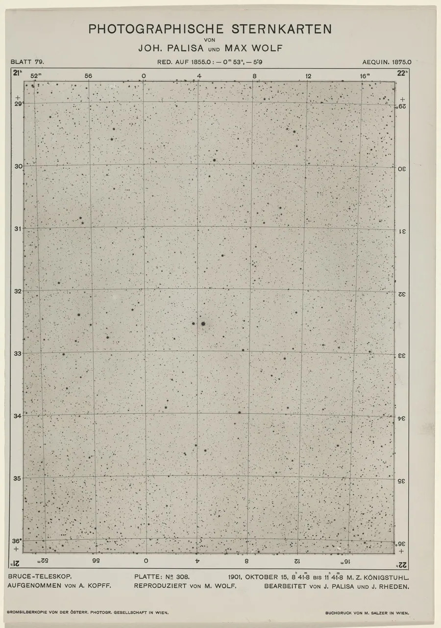 Photographische Sternkarten (October 15, 1901) by Wolf and Palisa