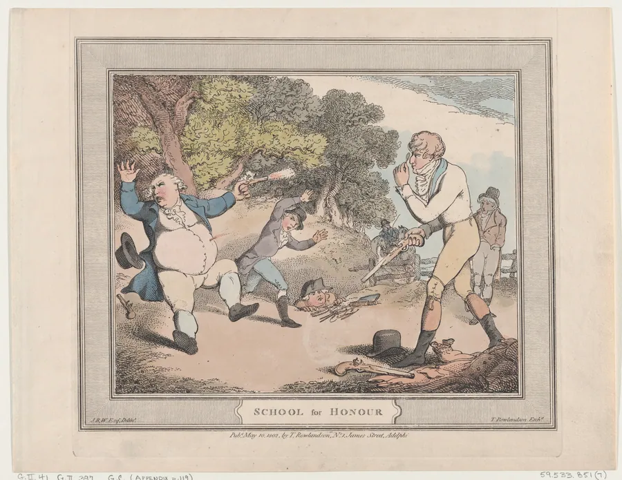 School for Honour by Thomas Rowlandson