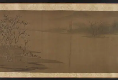 Old trees and cold crows, in the style of Zhao Danian