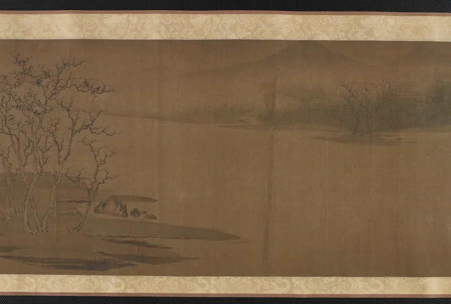 Old trees and cold crows, in the style of Zhao Danian by Formerly attributed to Zhao Boju (ca. 1120s-ca.1162)