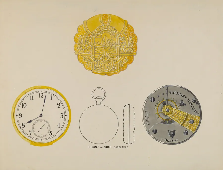 Watch, Face and Case by Harry G. Alexander