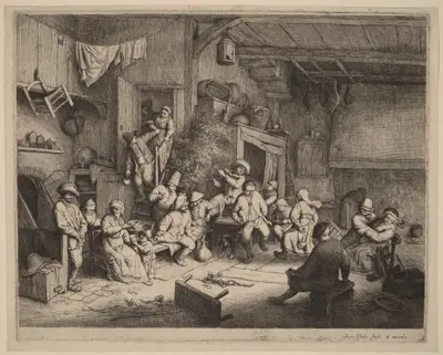 Peasants Feasting at an Inn