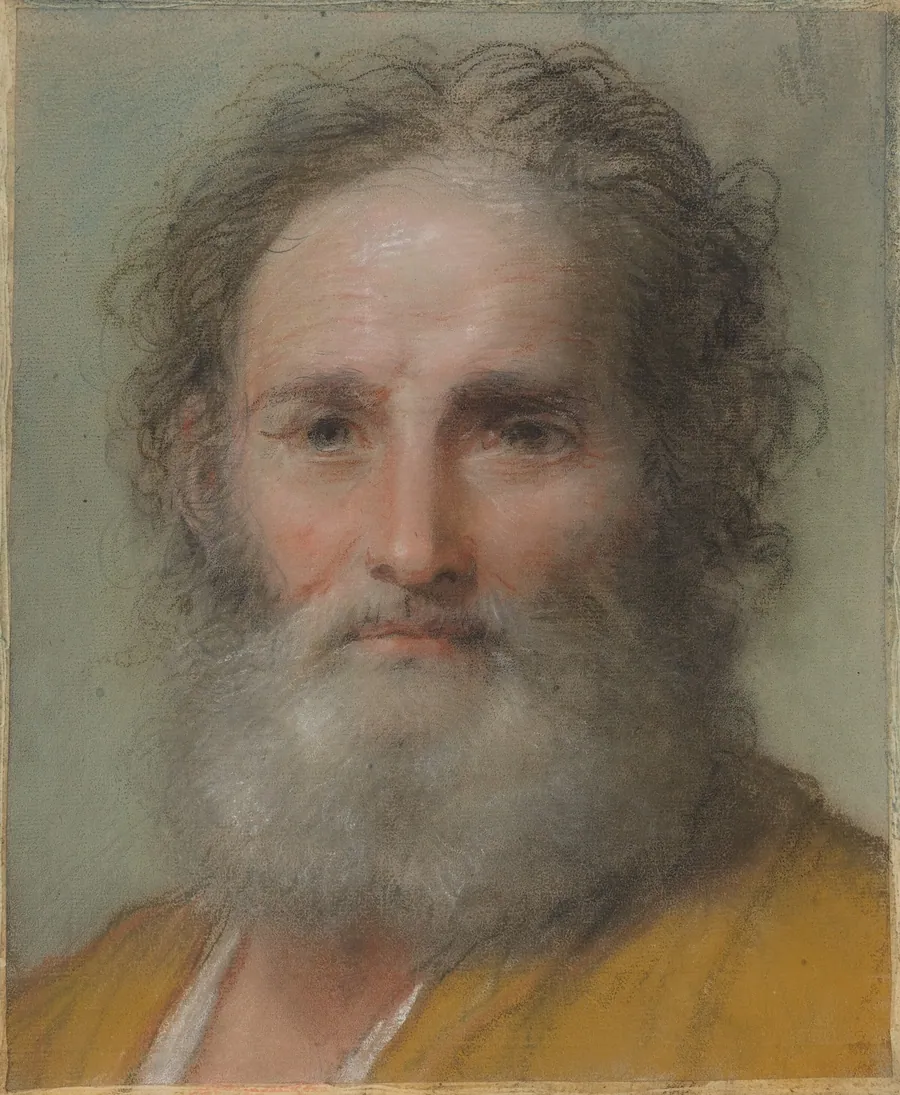 Head of a Bearded Man by Benedetto Luti