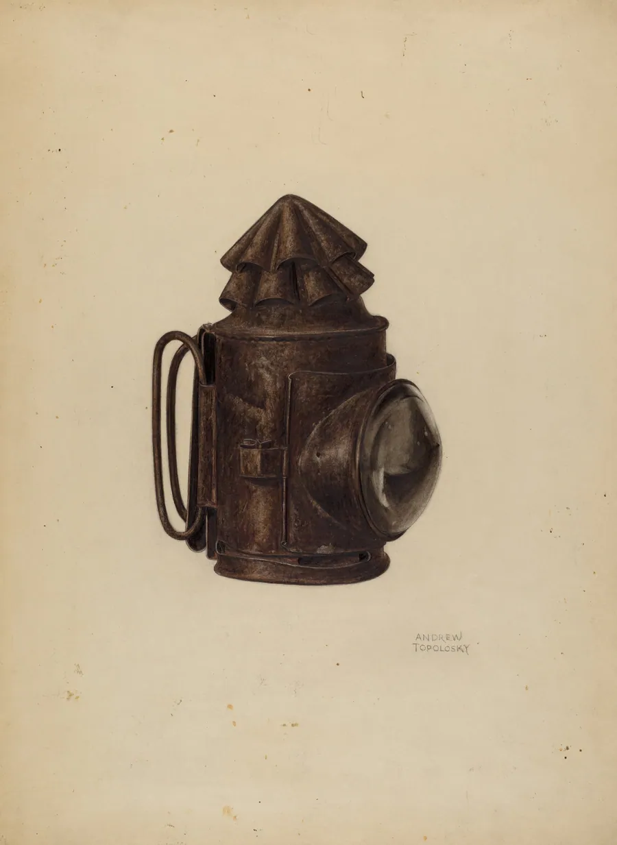 Tin Spot Lamp by Andrew Topolosky
