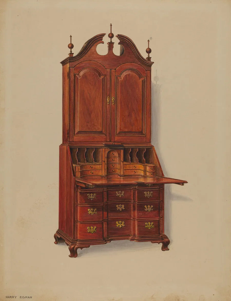 Block-front Desk by Harry Eisman