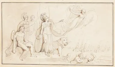 An Allegory of Britain's Naval Might