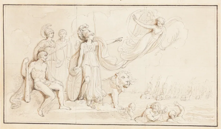 An Allegory of Britain's Naval Might by Robert Smirke