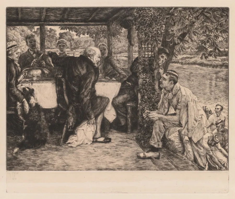 The Prodigal Son: The Fatted Calf (L’enfant prodigue: le veau gras) by James Tissot