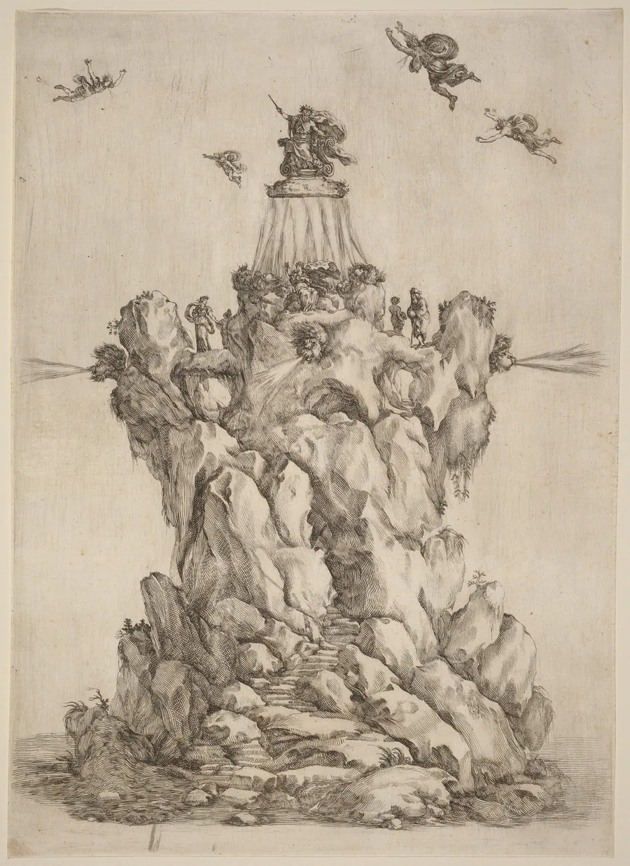 The Rock of Aeolus by Stefano Della Bella