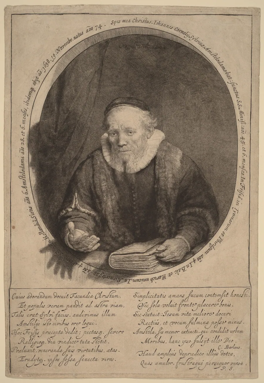 Jan Cornelisz. Sylvius by Rembrandt van Rijn