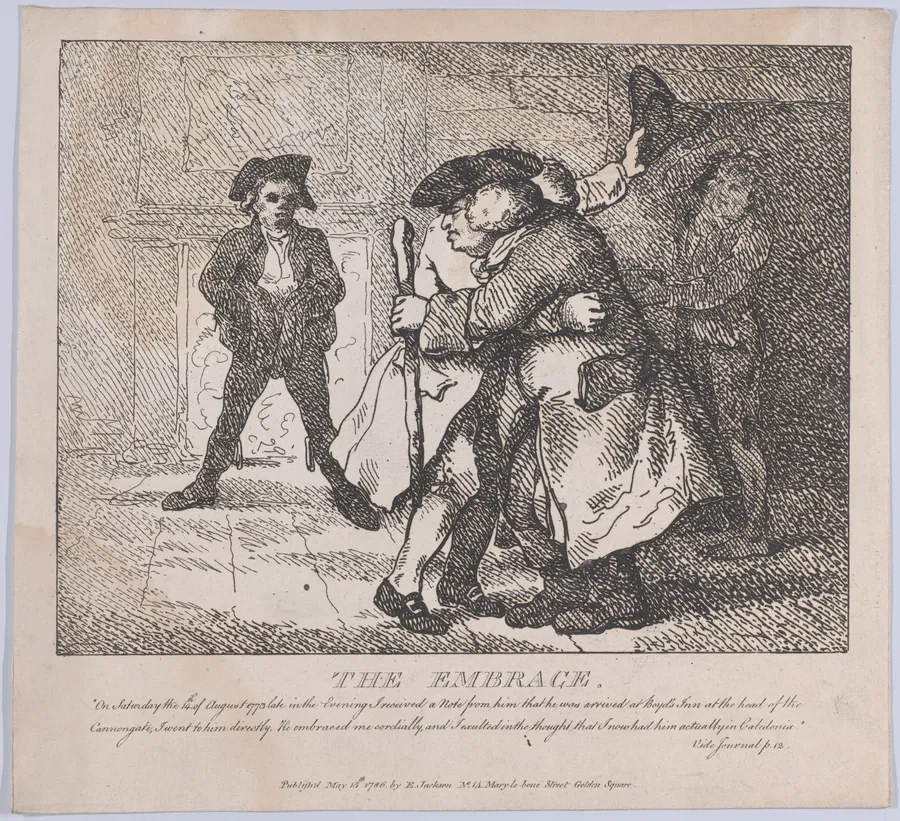 The Embrace (Picturesque Beauties of Boswell, Part the First) by Samuel Collings