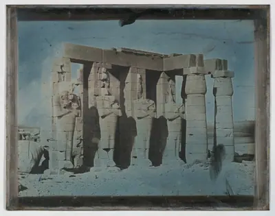 Ramesseum, Thebes (201. Thèbes. 1844. 202 Rhamséion.)