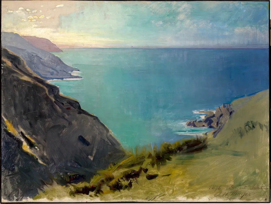 Cornish Headlands by Abbott Handerson Thayer, born Boston, MA 1849-died Dublin, NH 1921