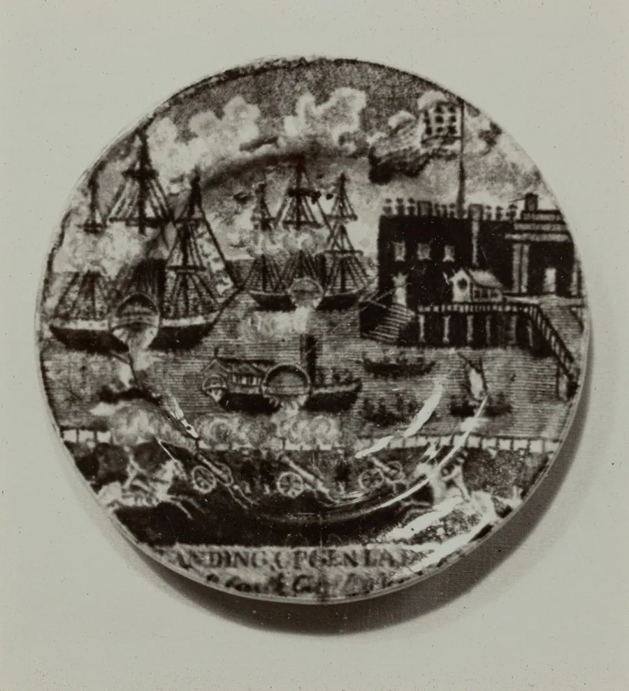 Cup Plate - "Castle Garden" by Helmut Hiatt