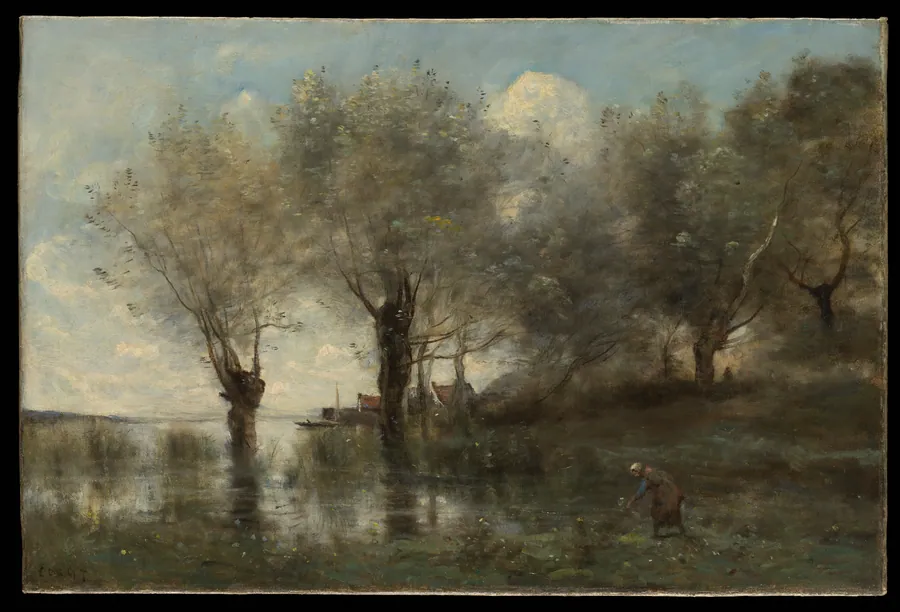 A Pond in Picardy by Camille Corot