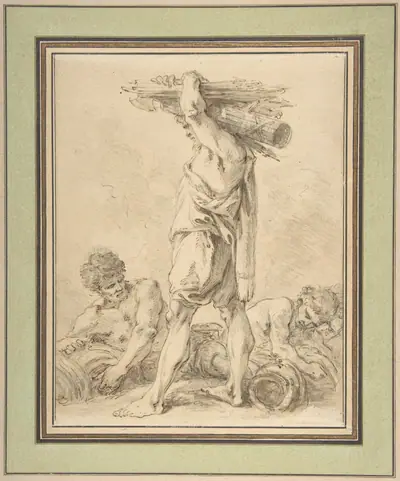 Standing Man Carrying Fasces and Arms
