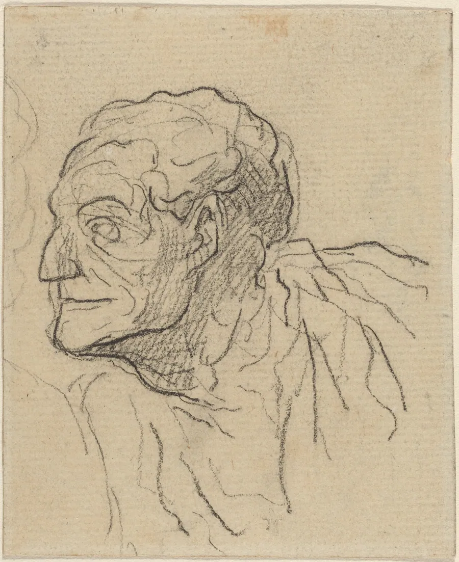 Study of a Man by Honoré Daumier