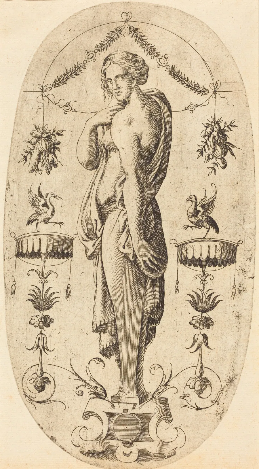 Woman with Left Profile by Jean Mignon