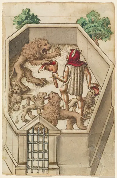 "Feed Not Things That Have Sharp Claws" [fol. 38 recto]