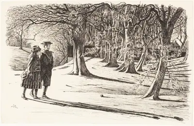 Two Children in the Snow