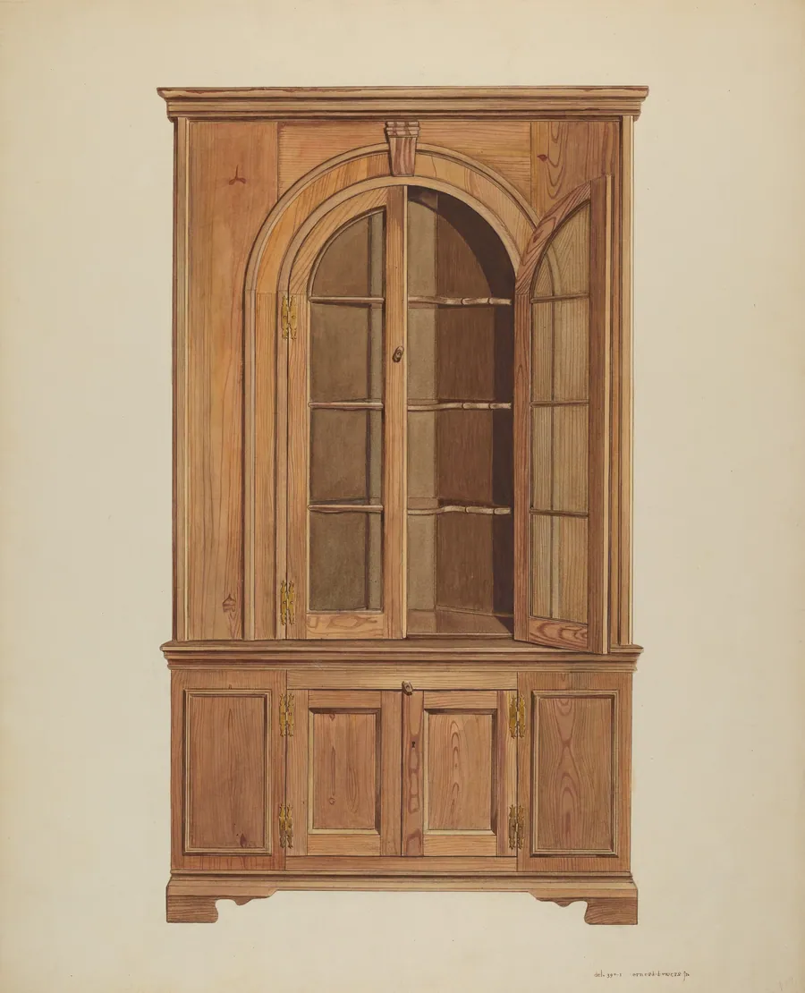 Corner Cupboard by Ernest A. Towers, Jr.