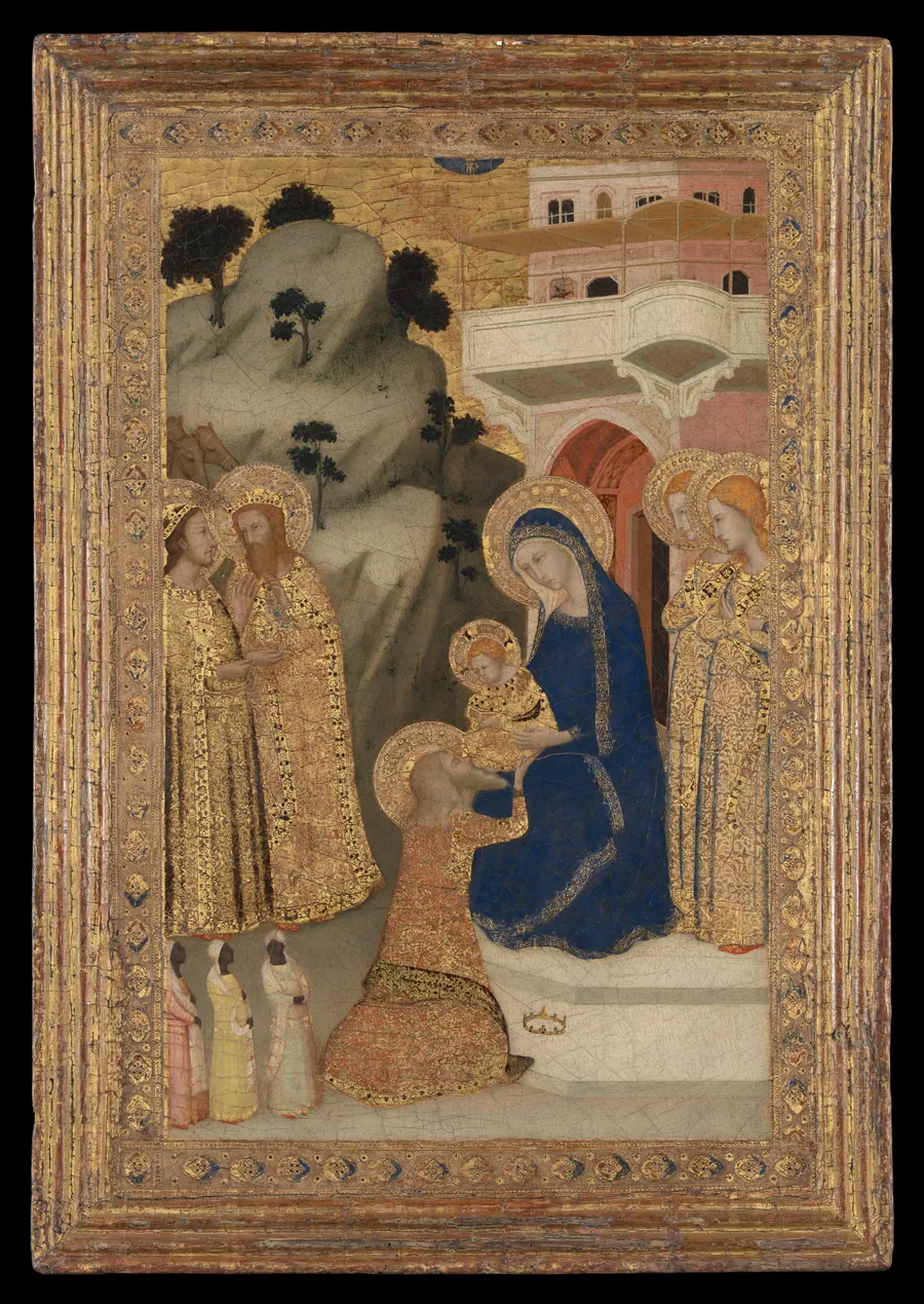 The Adoration of the Magi by Italian, Neapolitan Follower of Giotto