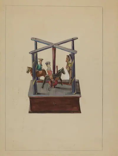 Pa. German Toy Merry-Go-Round