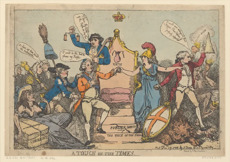 A Touch on the Times by Thomas Rowlandson
