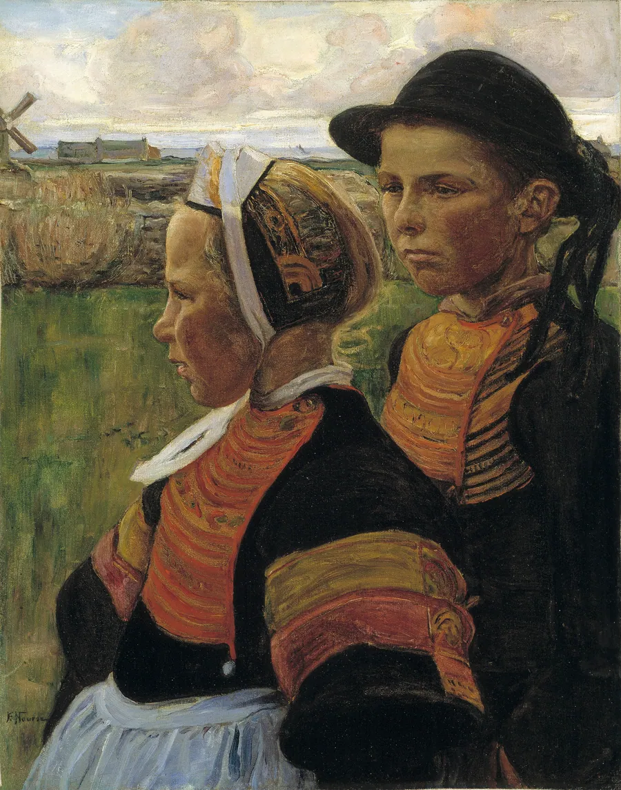 Le frère et la soeur, Penmarc'h by Elizabeth Nourse, born Mount Healthy, OH 1859-died Paris, France 1938